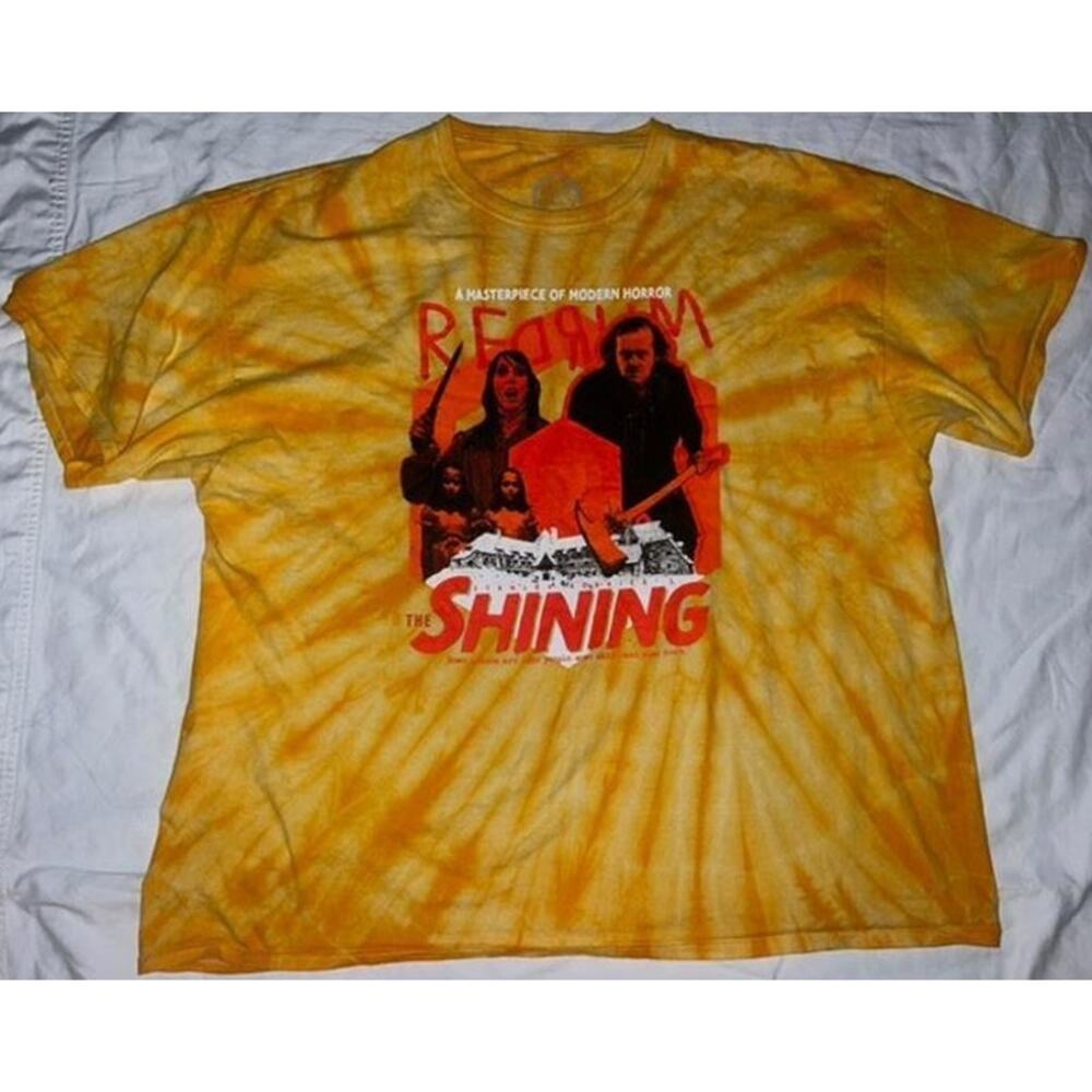 Studiohouse Designs THE SHINING Yellow Tie Dye T-Shirt Men's Size 3XL RARE